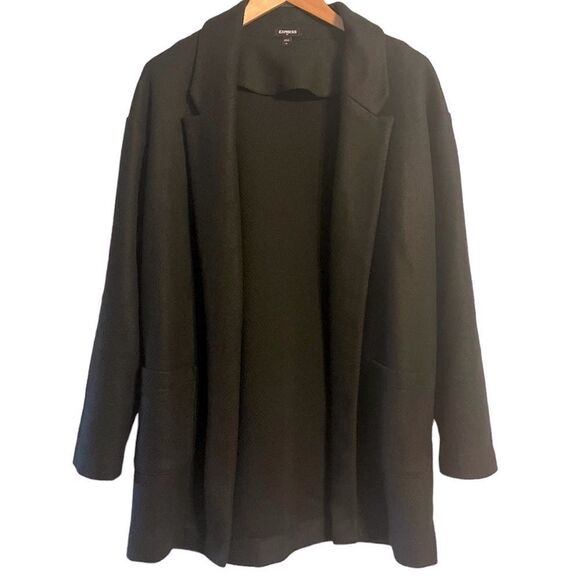 EXPRESS blazer for layering in cooler weather. Black Sz Medium women EUC - Picture 1 of 14